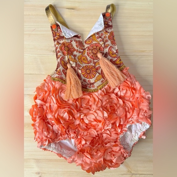 Liboosha Handmade Barto Romper. Size 2/3